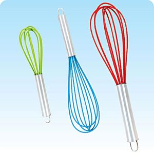 İnox Saplı Mini Silikon Yumurta Çırpıcısı 20cm