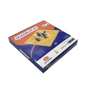Quadru-play 16 Parça Ahşap Zeka Mantık ve Strateji Oyunu 5+ Yaş Quarto Oyunu