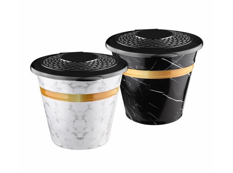 Patates Soğan Saklama Kovası,Chef Dekor Hava Alan Kapaklı 7 Lt Çok Amaçlı Saklama Kabı Siyah Plastik