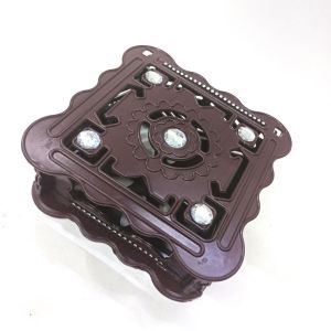 18.5 x 18.5 cm Kare Plastik Dekoratif Kahverengi Peçetelik