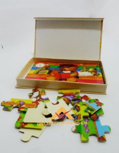 ÇOCUKLAR İÇİN EĞİTİCİ 4 FARKLI RESİMLİ PUZZLE