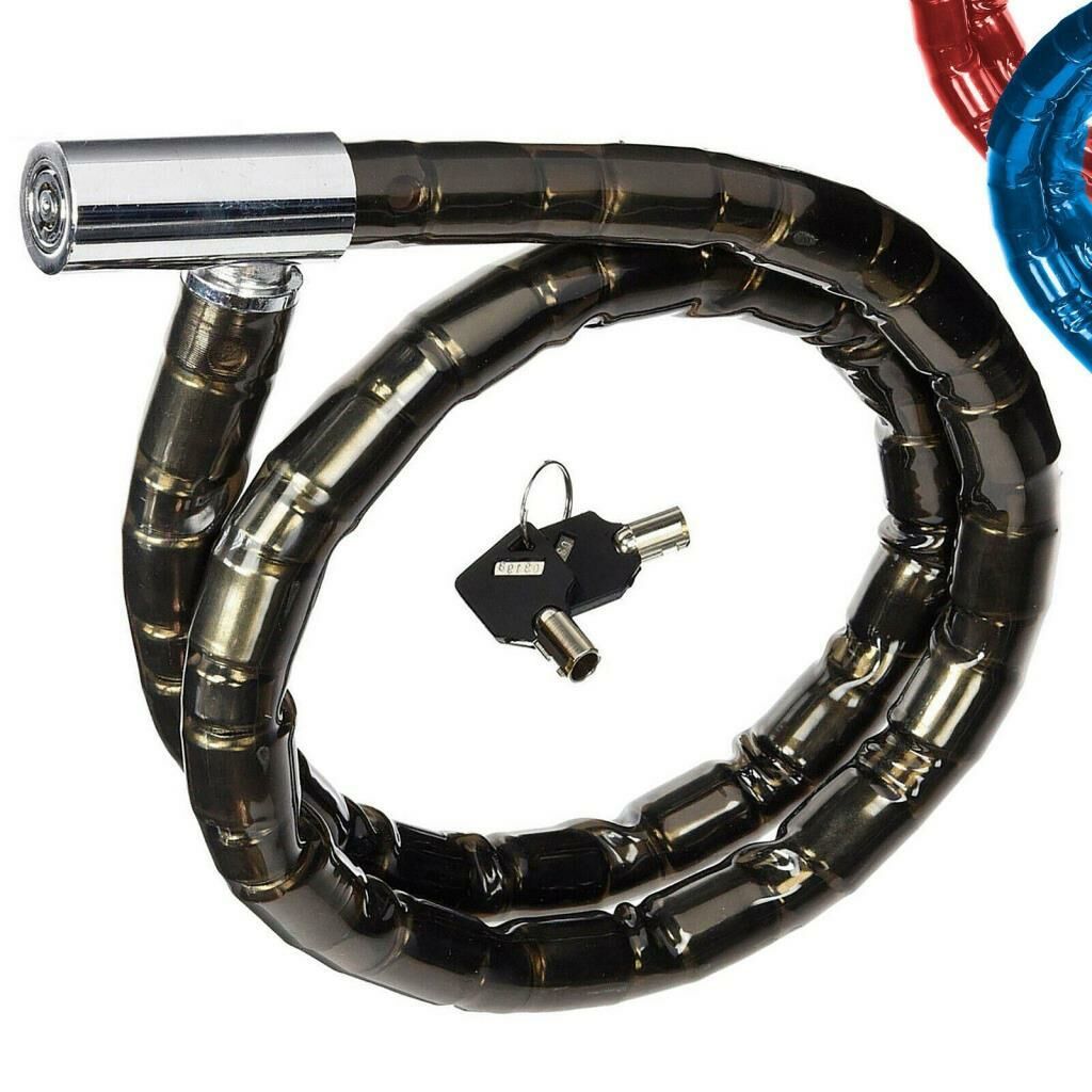 22mm SüperKalın 150cm Motorsiklet Kilit Çelik Blok Bağlantılı Sağlam Gladyatör Bisiklet-Motor Kilidi