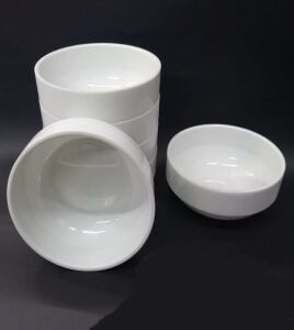5 Adet Beyaz Melamin Çorba Kasesi 12x5cm Derin Tas Hesaplı Yoğurt Hoşaf Sütlaç Aşure Kabı Kaliteli