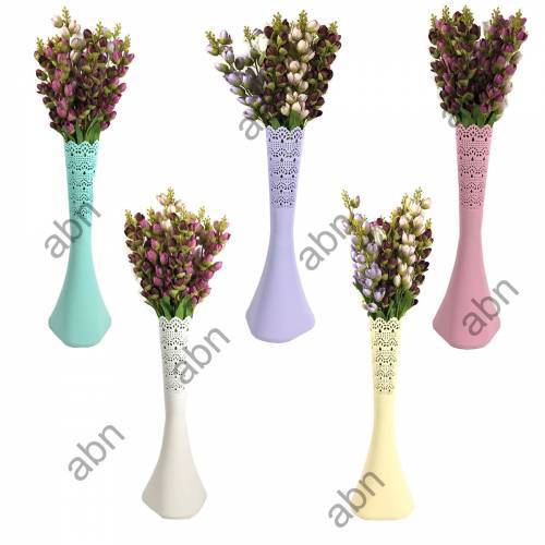 60cm Büyük Boy Plastik Uzun Fil Ayak Yer Vazosu