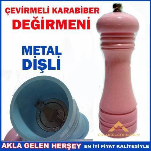 Gurme Metal Diş Çevirmeli Karabiber Değirmen Set