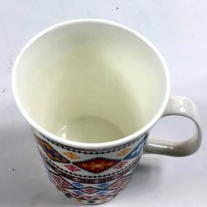Porselen Kupa 2 Kapaklı Filtreli Bitki Çayı İçin Özel Kupa 14 Cm