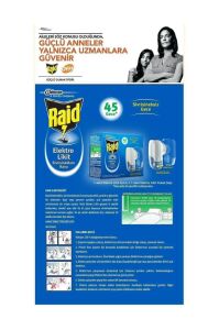 Raid Elektrolikit 45 Gece Sivrisineklere Karşı Sinek Kovucu
