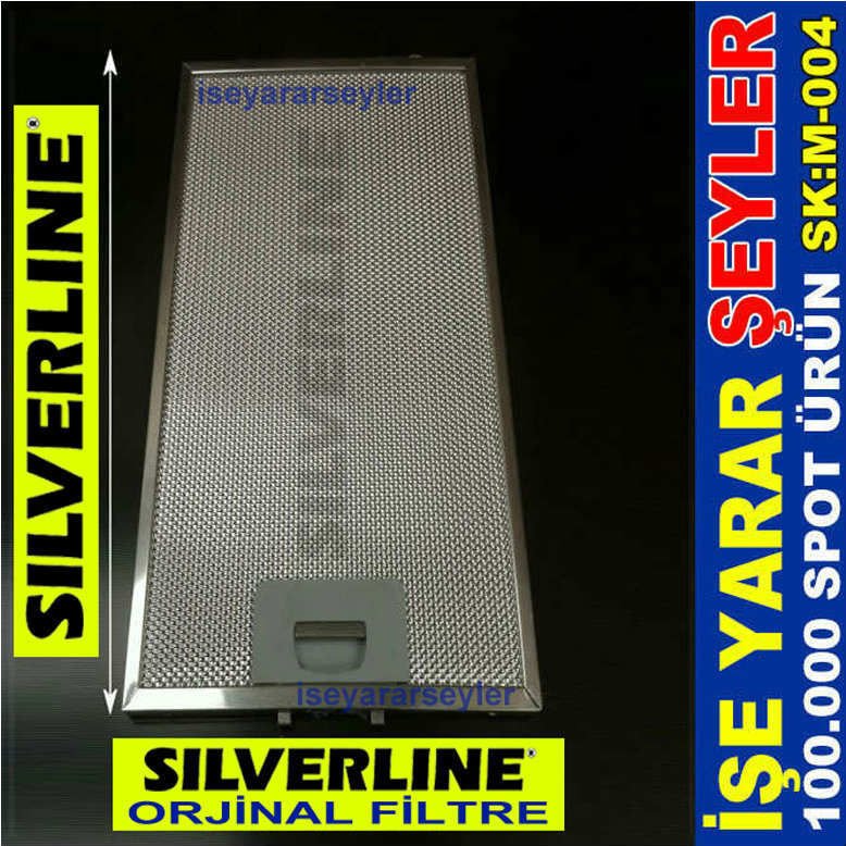 Silverline 1140 Model Ankastre Sürgülü Muftak Aspiratörü Filtresi