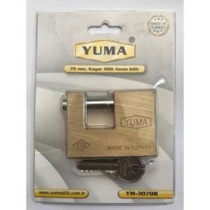 Gerçek Pirinç Madeni Yuma 70mm Kayar Milli Asma Kilit