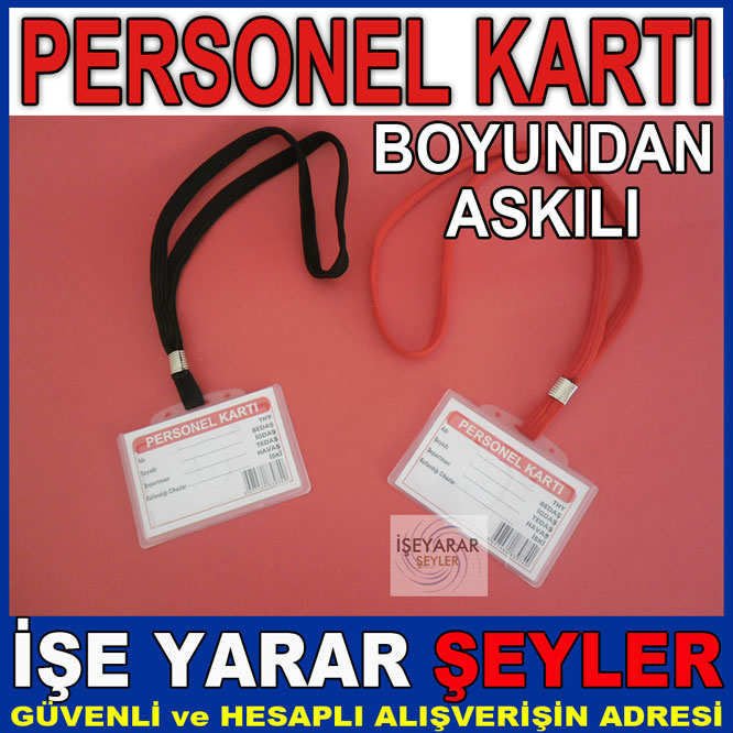 BOYUNDAN ASKILI PERSONEL KİMLİK KARTI KILIFI