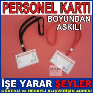 BOYUNDAN ASKILI PERSONEL KİMLİK KARTI KILIFI