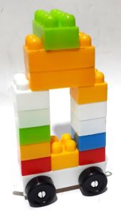 Büyük Boy Parçalar Zeka Blok's 140 Parça Saklama Kaplı Lego Seti Eğlenceli ve Sağlığa Zararsız Set