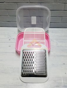 1Litre Midi Saklama Kabı Rendeli Hava Almaz Vakum Korumalı Mikrodalga Buzluk İçin Saklama Kabı