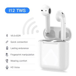 İ12 5.0 Stereo Bluetooth Kulaklık Dokunmatik Kablosuz Kulaklık Air pod