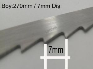 Hts Çelik Tilki Kuyruğu Testere Ağzı Uzun 270mm-7mm Çok Amaçlı Ahşap Kemik Pvc Kesici Bıçak BMX-2690