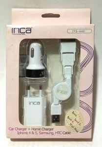 Multifonksiyonel Micro USB iPhone 4 ve Lightning Uçlu Şarj Aleti