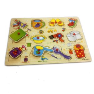 ER108 Kitap Puzzle 6 Sayfalı Eğitici Ve Sağlıklı Ahşap Oyuncak Zeka Gelişimine Destekçi