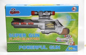 TİTREŞİMLİ IŞIKLI SESLİ SUPERGUN OYUNCAK TABANCA