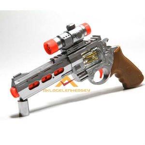 TİTREŞİMLİ IŞIKLI SESLİ SUPERGUN OYUNCAK TABANCA