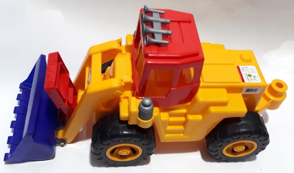 Büyük Boy Kaliteli Plastikten Üretilen Buldozer Hareketlü Kepçeli Sağlığa Zararsız Malzemeden Üretim