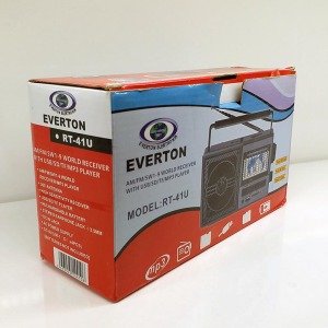 Şarjlı Taşınabilir Müzik Kutusu Mp3 Usb Fm Radyo Everton RT-41U