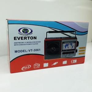 Şarjlı Taşınabilir Müzik Kutusu Mp3 Usb Fm Radyo Everton VT-3061