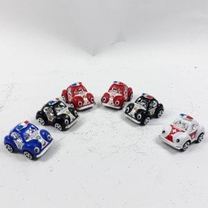Plastik İtfatiye,Polis,Ambulans Mini Çek Bırak 6lı Set Araba