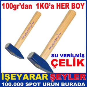 AHŞAP SAPLI ÇELİK ÇEKİÇ 200gr