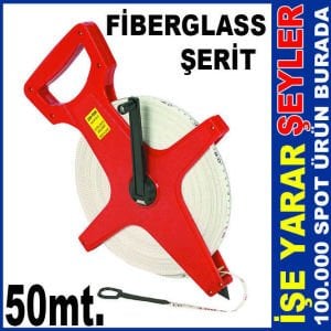 50 METRE FİBERGLASS ŞERİT ARAZİ ŞERİTMETRESİ