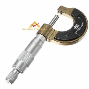 0.01mm Hassasiyet Mekanik Mikrometre Ölçüm Aleti kalite