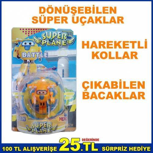 Süper Uçaklar Harika Kanatlar Oyuncak Uçak Sarı