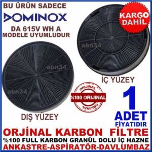 Domınox Ankastre Davlumbaz Filtresi Da 615v Wh A Model Davlumbaz İçin Granül Karbonlu Filtre