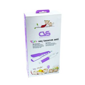 Çocuklar İçin Saç Tasarım Seti - Kid's Saç Şekillendirici - Kid's Kuaför Seti - Saç Düzleştirici