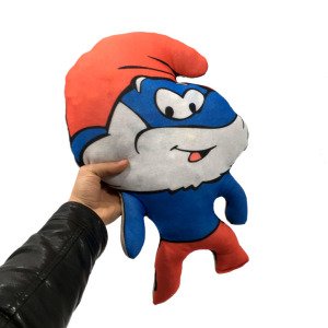 Şirin Baba Bez Bebek Yumuşak Dokulu Oyuncak Sevimli Şirin Bebek 44cm Kumaş Bebek