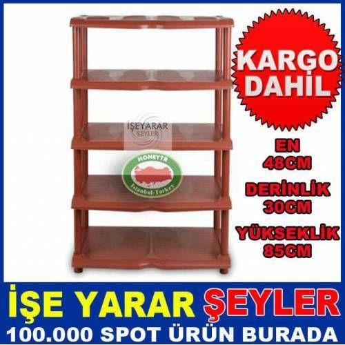 10 ÇİFT KAHVERENGİ AYAKKABILIK STAND 5 KATLI AYAKKABILIK