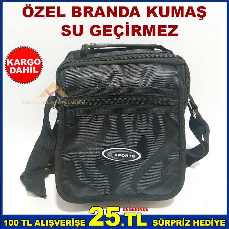 OMUZ ASKILI SU GEÇİRMEZ BRANDA KUMAŞ EL ÇANTASI