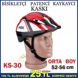 Profesyonel Bisikletçi Patenci Kaykaycı Kaskı