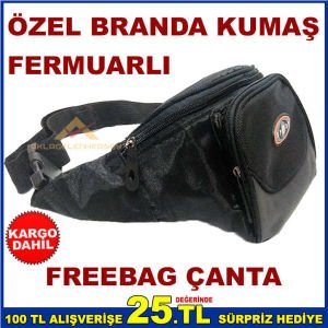 BELE BAĞLANAN SAĞLAM BRANDA KUMAŞ FREEBAG ÇANTA