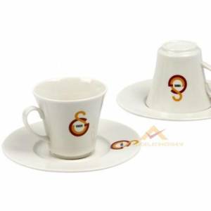 En Büyük Cimbom İçin Lisanslı Galatasaray Amblemli Porselen Türk Kahvesi Fincan Takımı 2li Set abn34