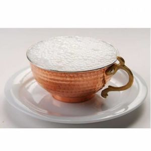 İçi Kalaylı Orginal Bakır Geniş Ağızlı Ayran Kupası, Tası