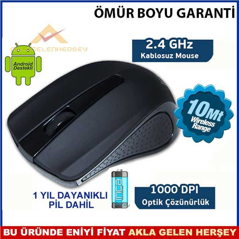 İNCA KABLOSUZ UZUN MESAFELİ TAK ÇALIŞTIR MOUSE