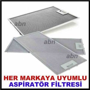 Her Marka ve Model Ankastre-Aspiratöre Uyumlu Üniversal Aspiratör Filtresi Alüminyum Kartuş Filtre