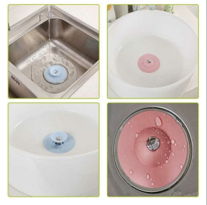 Silikon Sihirli Süzgeçli Tıkaç Silikon Lavabo Tıkacı Büyük Banyo Küvet Tıpası