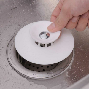 Silikon Sihirli Süzgeçli Tıkaç Silikon Lavabo Tıkacı Büyük Banyo Küvet Tıpası