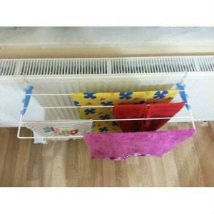Askısı 5 Telli Portatif Kalorifer Tipi Hızlı Çamaşır Kurutmalığı