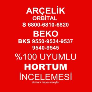 Arçelik Orbital S 6810 Elektrikli Süpürge Hortumu Tam Uyumlu 1.Kalite Orjinalle Aynı Yedek Parça