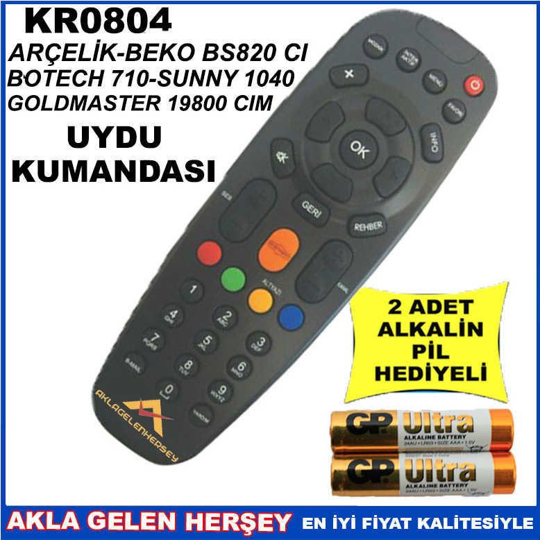 BOTECH UYDU CİHAZI Receiver KUMANDASI KR0804