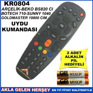 BOTECH UYDU CİHAZI Receiver KUMANDASI KR0804