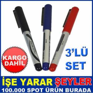 3 Farklı Renk Aıhao İnce Uç Pilot Kalem Seti