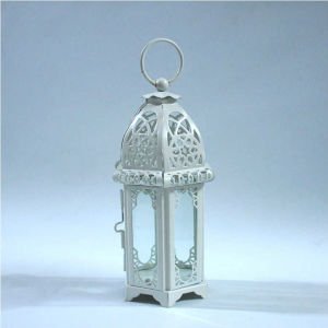 Desenli Ferforje Metal Mumluk - Tea Light Mumluk - Kafes Mumluk - Dekoratif Mumluk 16x7 cm